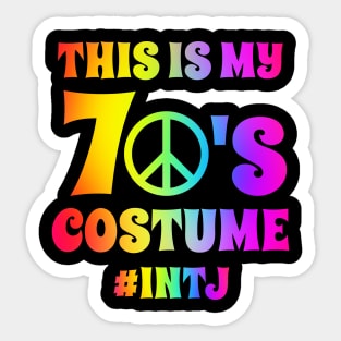 Groovy INTJ This Is My 70s Costume Halloween Party Retro Vintage Sticker